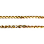 Collier d'occasion or 750 jaune maille torsadee - vue 3