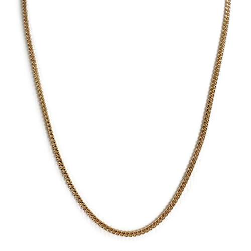 Chaîne d'occasion or 750 jaune maille gourmette 60.5 cm