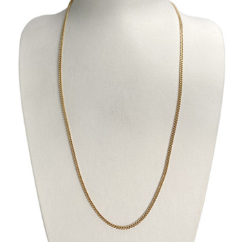 Tweedehands gouden ketting 750 gele maliënkolder 60.5 cm
