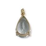 Pendentif d'occasion or 750 jaune aigue marine - vue 2
