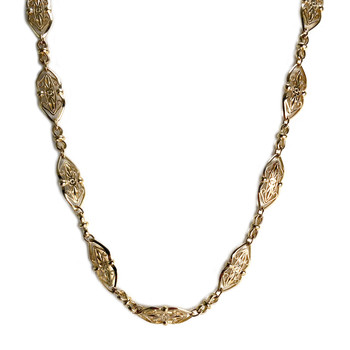 Collier d'occasion or 750 jaune maille fantaisie