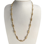Collier d'occasion or 750 jaune maille fantaisie - vue 2