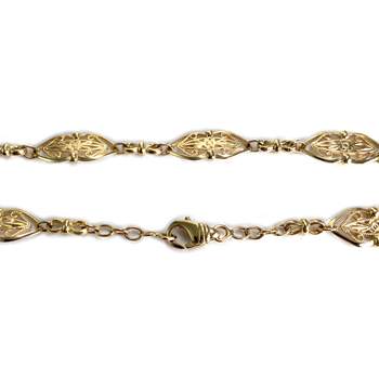 Collier d'occasion or 750 jaune maille fantaisie 60cm