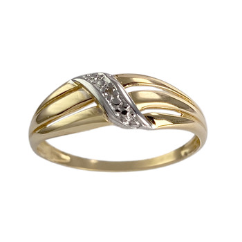 Bague d'occasion  or 2 tons 750 diamant