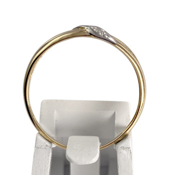 Bague d'occasion  or 2 tons 750 diamant