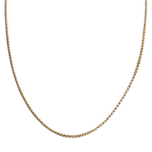 Pre-owned 18K yellow gold Jaseron chain necklace