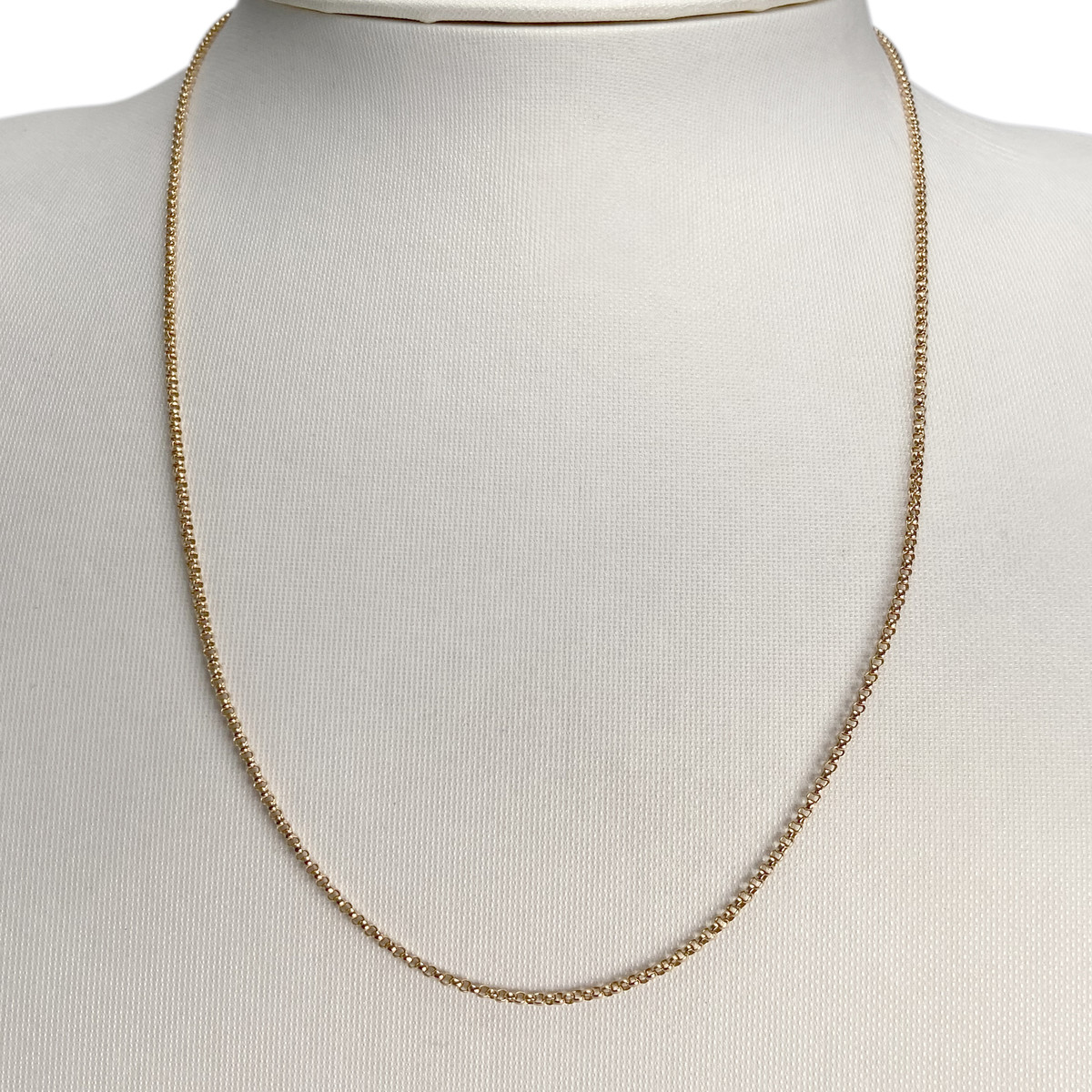 Collier d'occasion or 750 jaune maille jaseron - vue 2