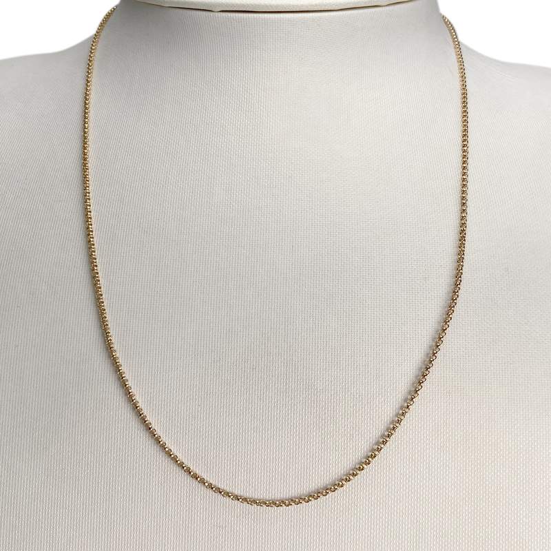 Collier d'occasion or 750 jaune maille jaseron - vue 2