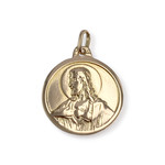 Médaille d'occasion or 750 jaune religieuse - vue 1