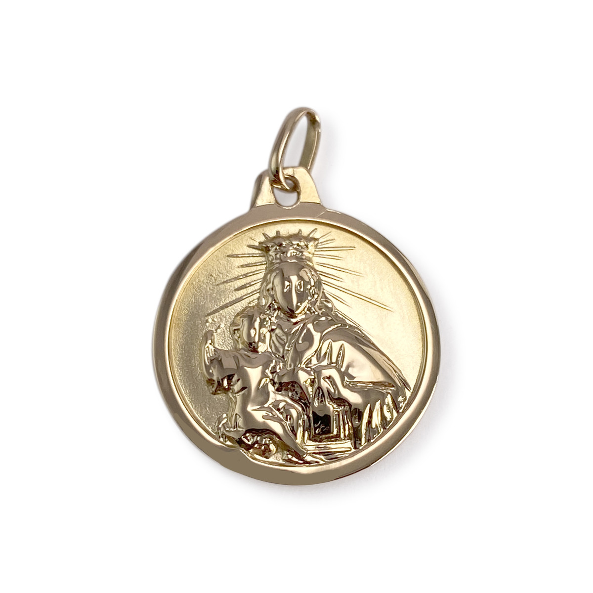 Médaille d'occasion or 750 jaune religieuse - vue 2
