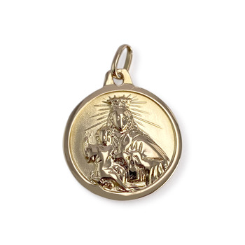 Médaille d'occasion or 750 jaune religieuse