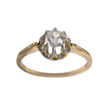 Solitaire d'occasion  or 2 tons 750zirconia
