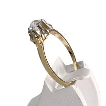 Solitaire d'occasion  or 2 tons 750zirconia