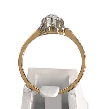 Solitaire d'occasion  or 2 tons 750zirconia