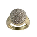 Bague d'occasion 2 ors 750 diamants - vue 1