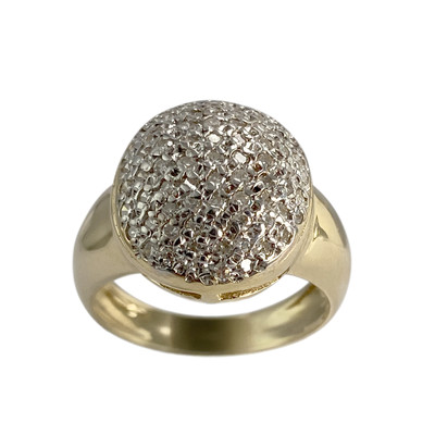 Bague d'occasion 2 ors 750 diamants