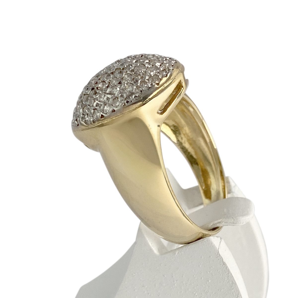 Bague d'occasion 2 ors 750 diamants - vue 2