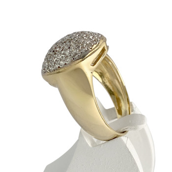 Bague d'occasion 2 ors 750 diamants