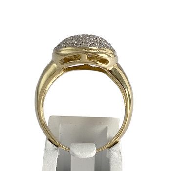 Bague d'occasion 2 ors 750 diamants