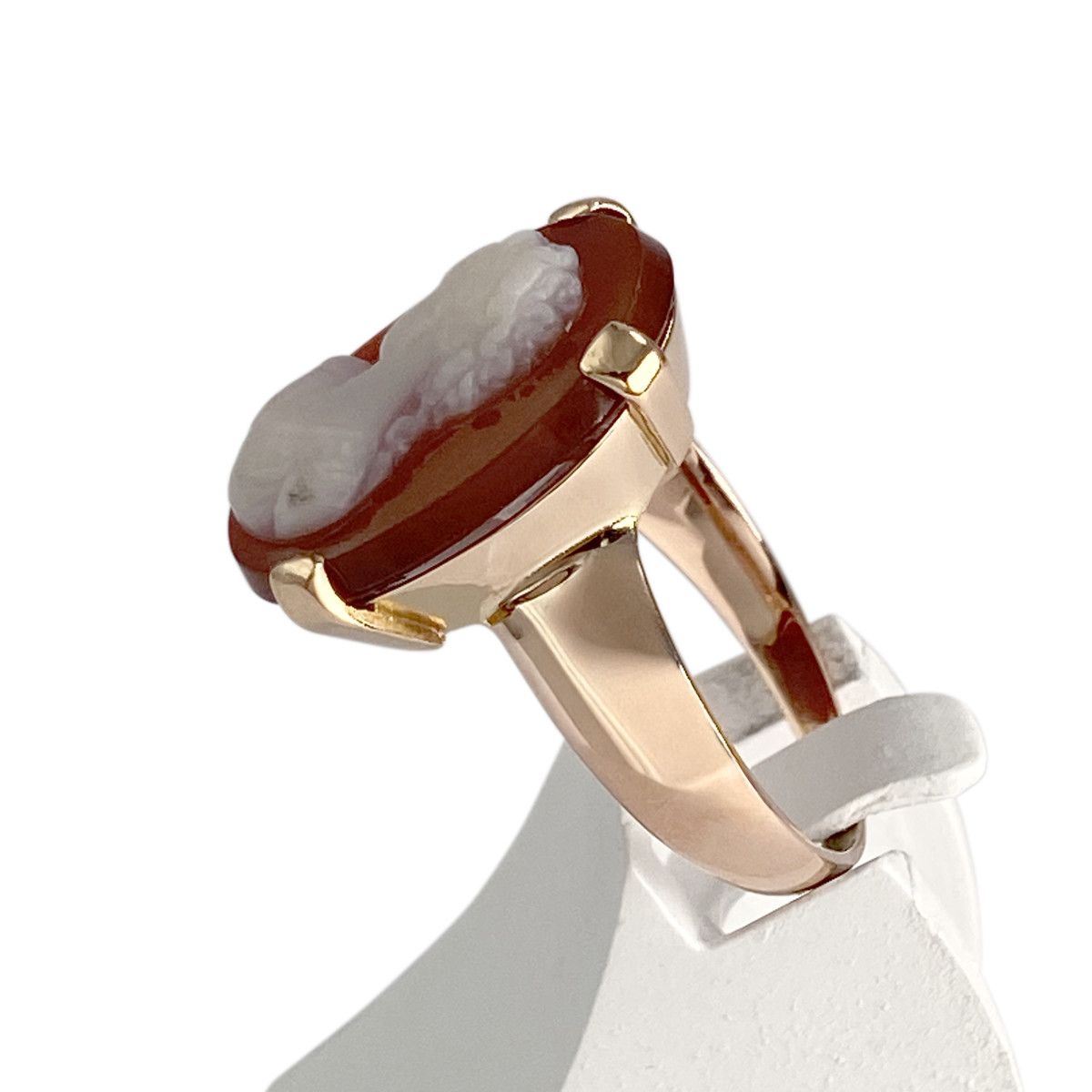Bague d'occasion or 750 jaune camee - vue 2