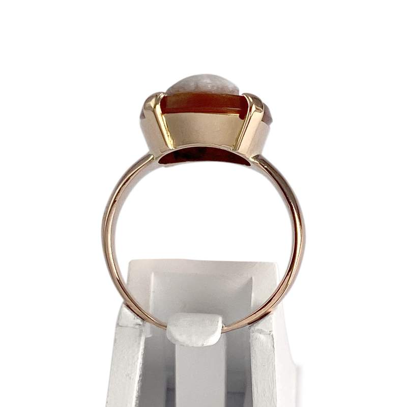 Bague d'occasion or 750 jaune camee - vue 3