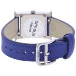Montre d'occasion HERMES Heure H femme quartz bracelet cuir cresus - vue 3
