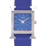 Montre d'occasion HERMES Heure H femme quartz bracelet cuir cresus - vue D1