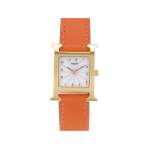 Montre d'occasion HERMES Heure H femme quartz bracelet cuir d'origine - vue 1