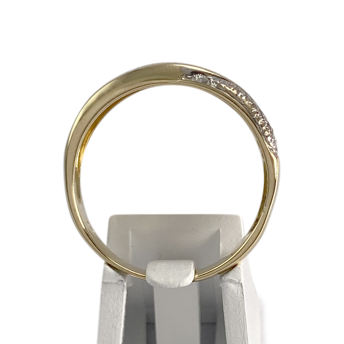 Bague d'occasion or 750 2 tons diamant rubis - vue 3