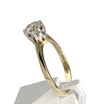 Solitaire d'occasion 2 ors 750 diamant