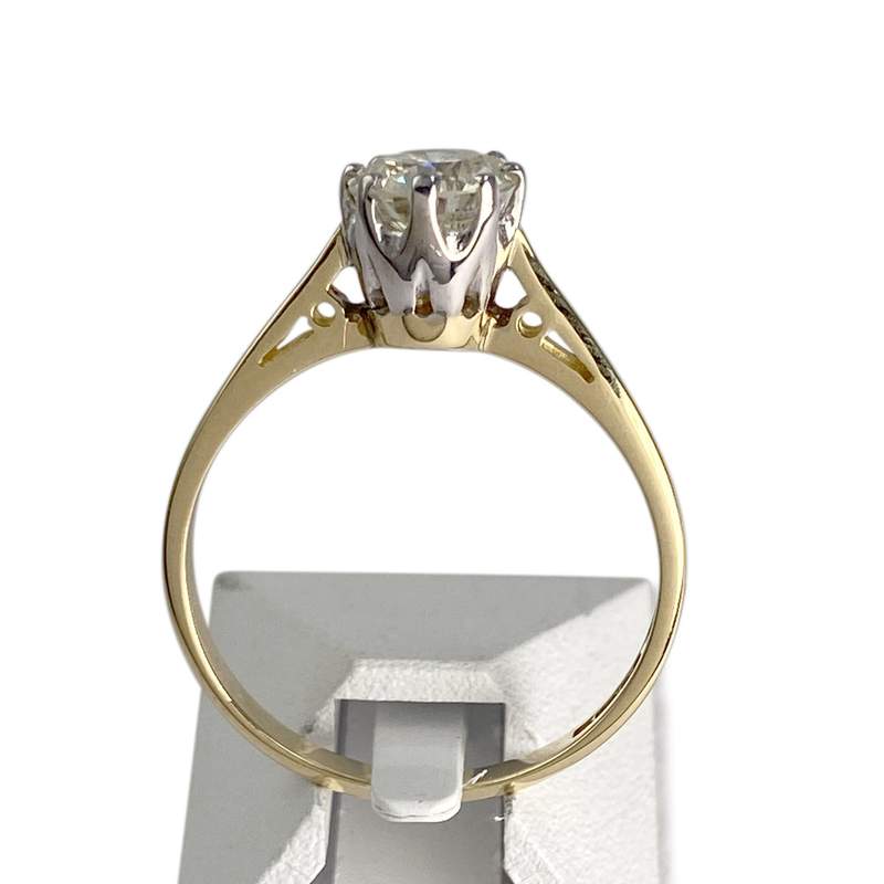 Solitaire d'occasion 2 ors 750 diamant - vue 3