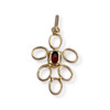 Pendentif d'occasion or 750 jaune grenat - vue V2