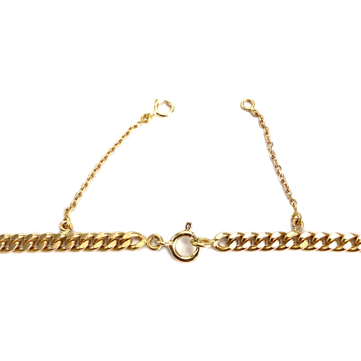 Tweedehands ketting van 750 geelgoud, armband met schakels, 38,5 cm - afbeelding 3