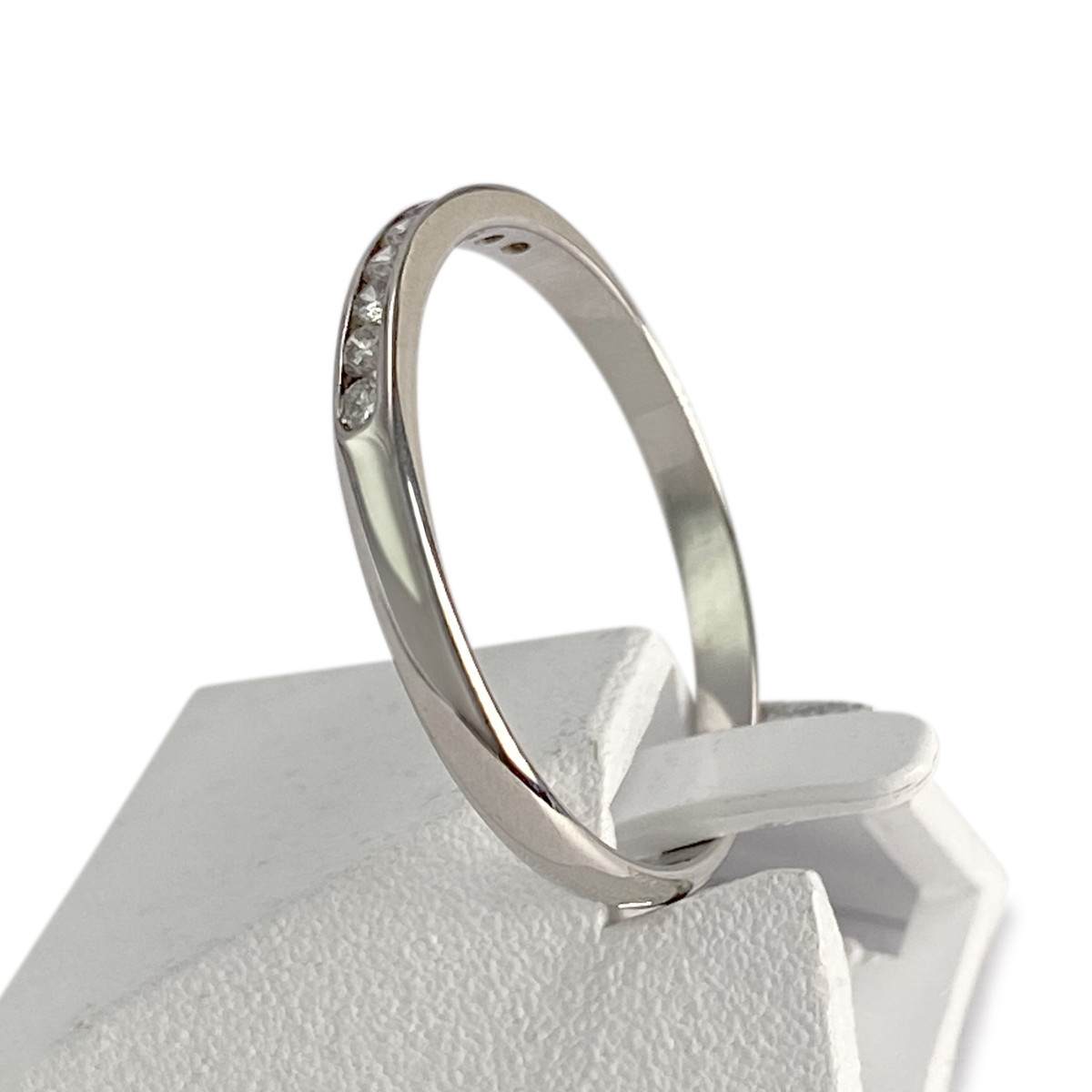 Bague d'occasion or 750 blanc diamant - vue 2