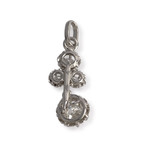 Pendentif d'occasion or 750 blanc diamant diamant - vue 2