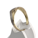Bague d'occasion or 750 2 tons diamant - vue 2