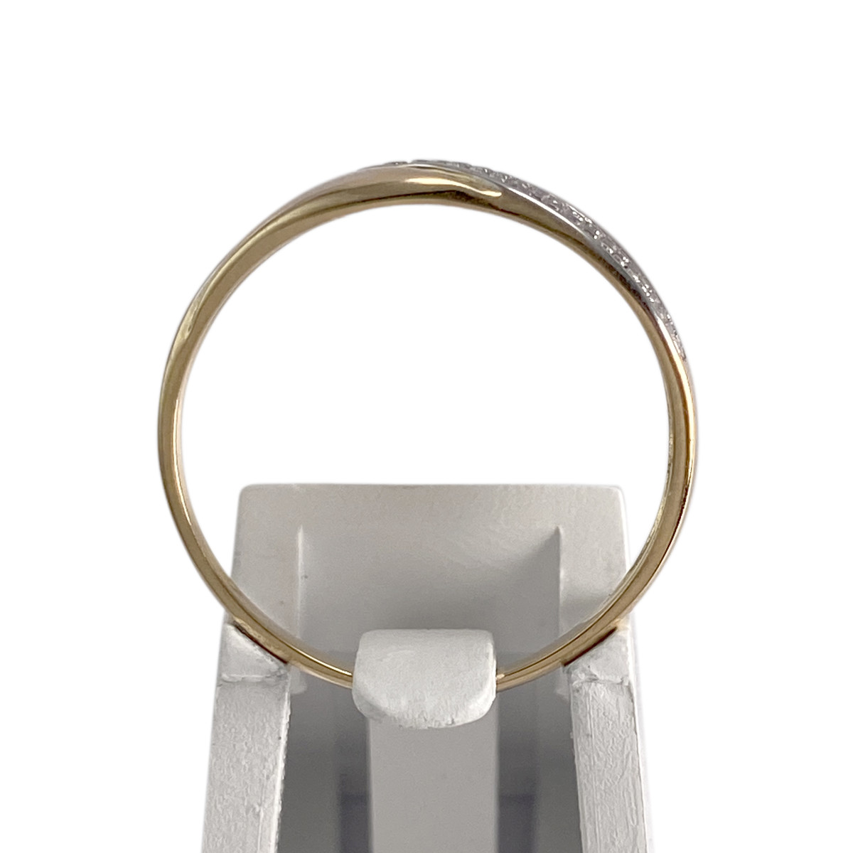 Bague d'occasion or 750 2 tons diamant - vue 3