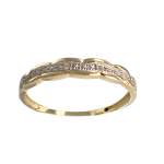Bague d'occasion or 750 2 tons diamant - vue 1