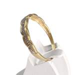 Bague d'occasion or 750 2 tons diamant - vue 2