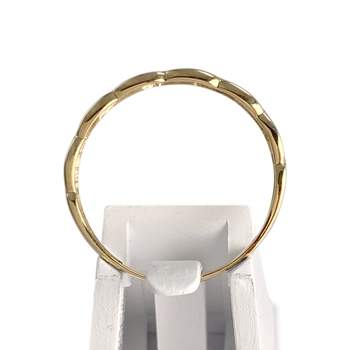 Tweedehands gouden 750 2 toon diamanten ring