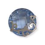 Pendentif d'occasion or 750 blanc spinelle synthetique - vue 1