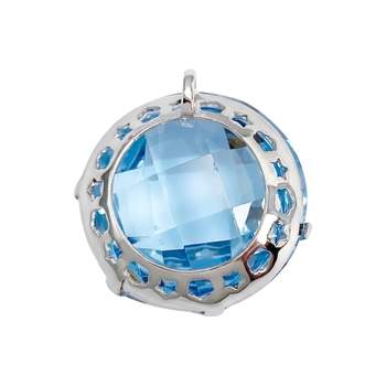 Tweedehands hanger van 750 witgoud met synthetische spinel