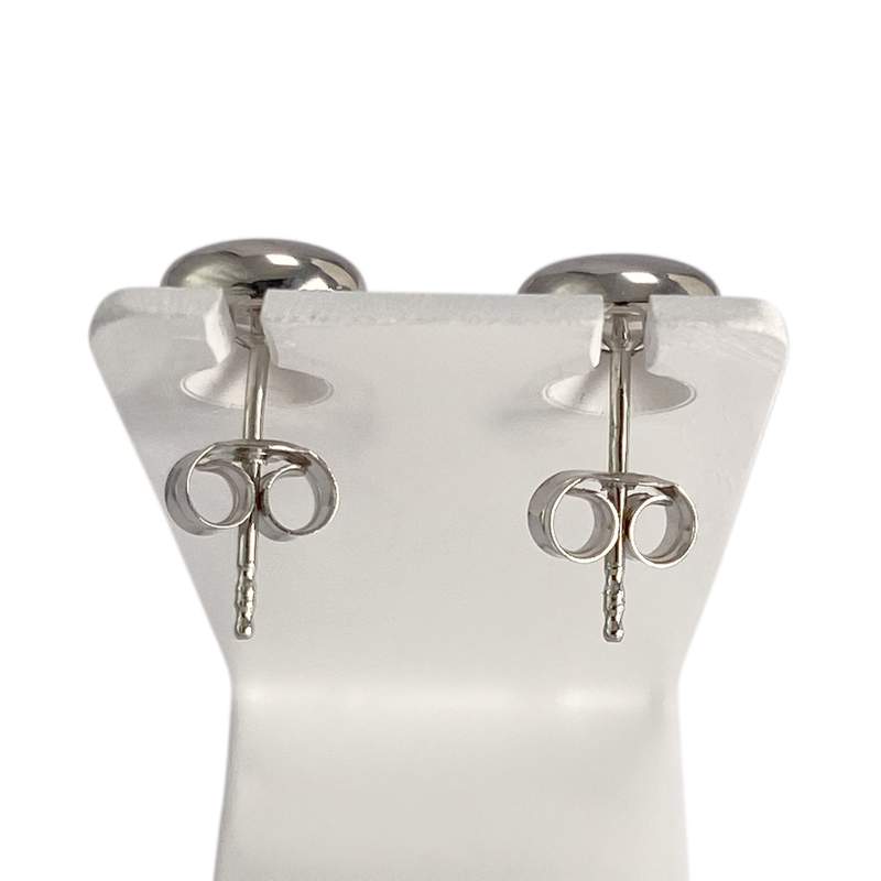 Boucles d'oreilles d'occasion or 750 blanc - vue 3