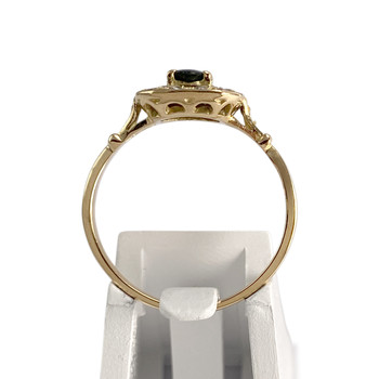 Bague d'occasion or 750 jaune saphir zirconias