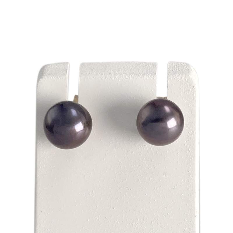 Boucles d'oreilles d'occasion or 750 jaune perle de culture - vue 1