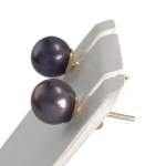 Boucles d'oreilles d'occasion or 750 jaune perle de culture - vue 2