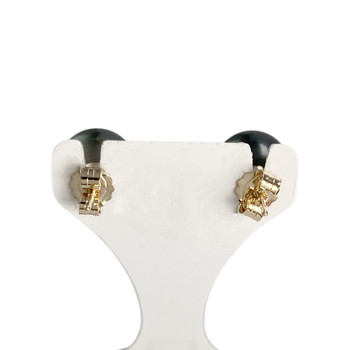 Boucles d'oreilles d'occasion or 375 jaune perle de tahiti