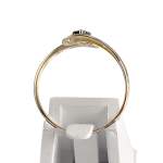 Bague d'occasion  or 750 2 tons saphir - vue 3