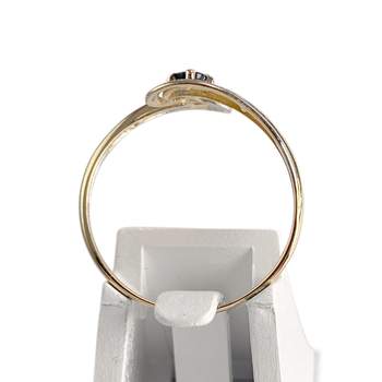 Bague d'occasion  or 750 2 tons saphir
