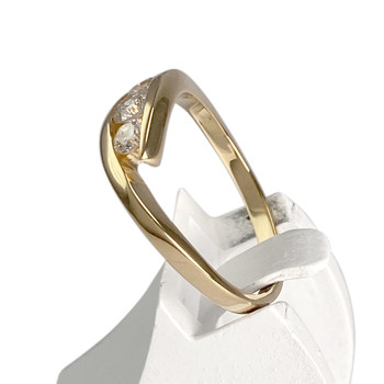 Bague d'occasion or 750 jaune diamant